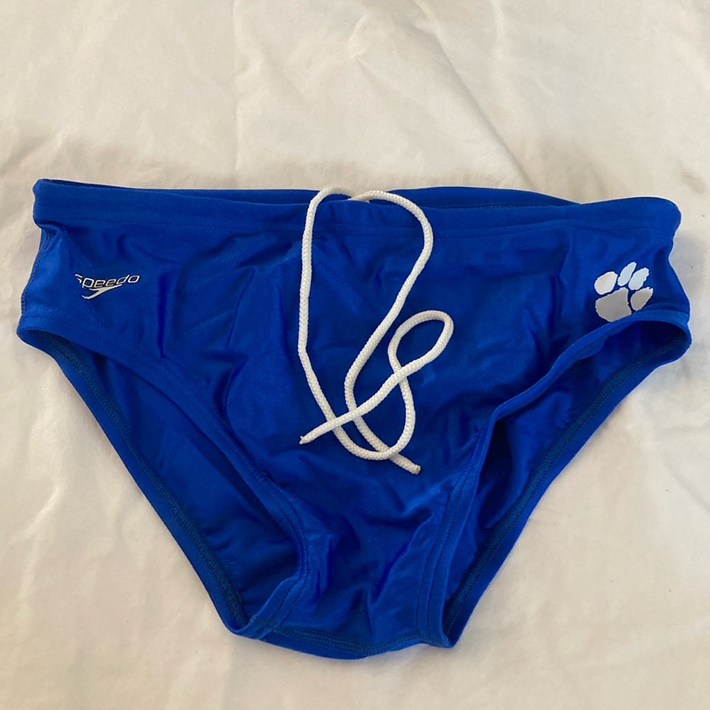 Speedo Men’s Brief Royal Blue with Paw Print